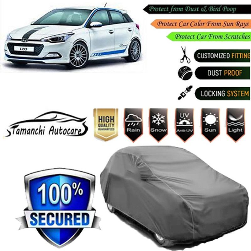 Tamanchi Autocare Car Cover For Hyundai i20 Sportz  (Grey)