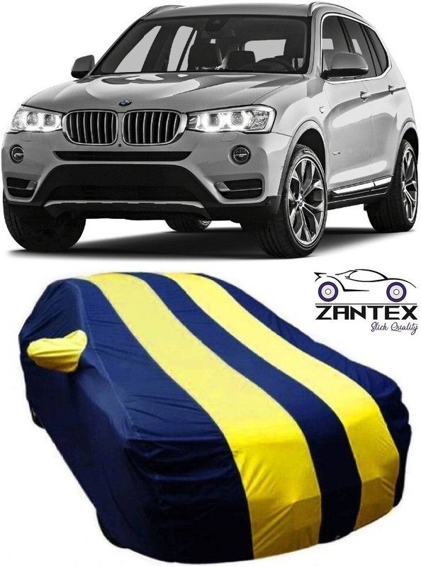 ZANTEX Car Cover For BMW X3 (With Mirror Pockets)  (Blue, Yellow)