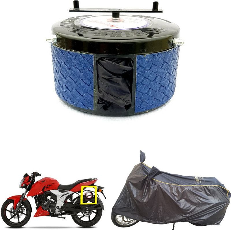 BIKE BLAZER Waterproof Two Wheeler Cover for TVS  (Apache RTR 160 4V, Black)