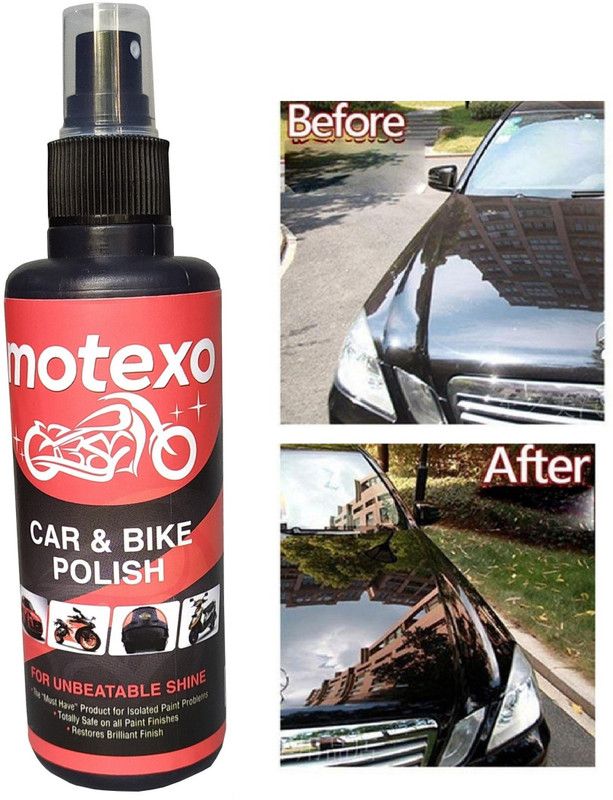 MOTEXO Liquid Car Polish for Dashboard, Exterior, Headlight, Leather, Metal Parts, Windscreen, Chrome Accent, Bumper  (200 ml, Pack of 1)