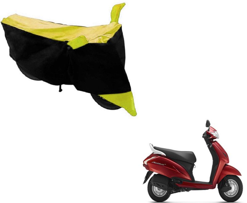 Flipkart SmartBuy Two Wheeler Cover for Honda  (Activa 125, Black, Yellow)