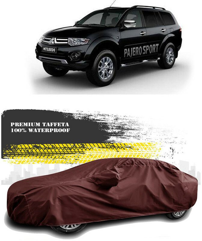 AutoTiger Car Cover For Mitsubishi Pajero Sport (With Mirror Pockets)  (Maroon)