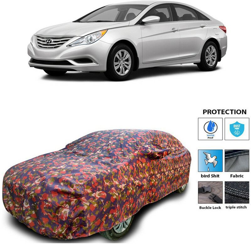 AutoTiger Car Cover For Hyundai Sonata (With Mirror Pockets)  (Multicolor)
