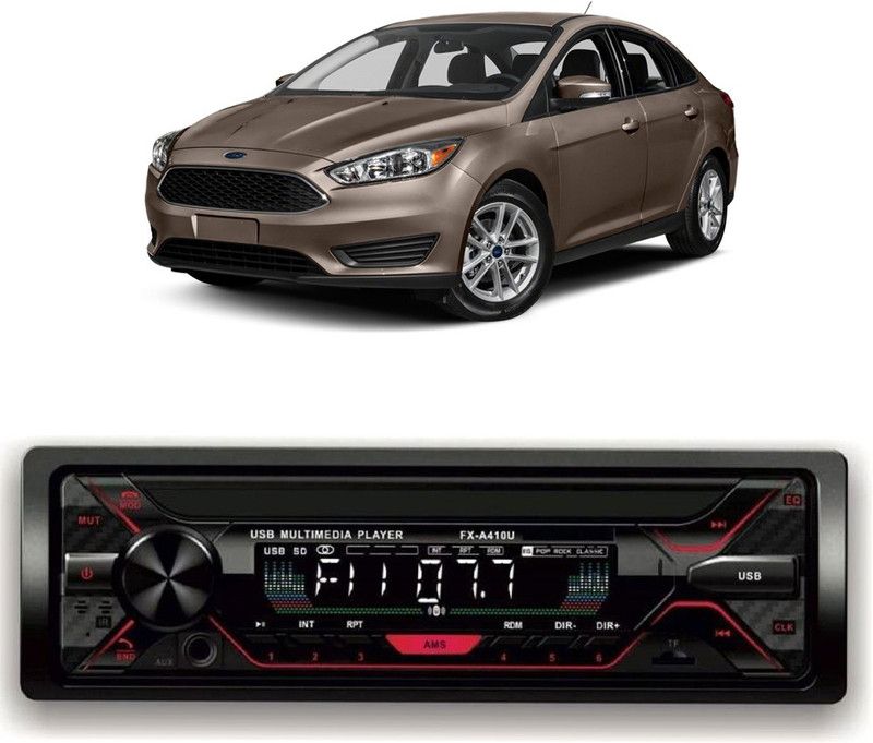 Purpleheart Car Stereo FX- A100U Car Stereo with Bluetooth, USB, SD Card , Aux P-135 Car Stereo  (Single Din)
