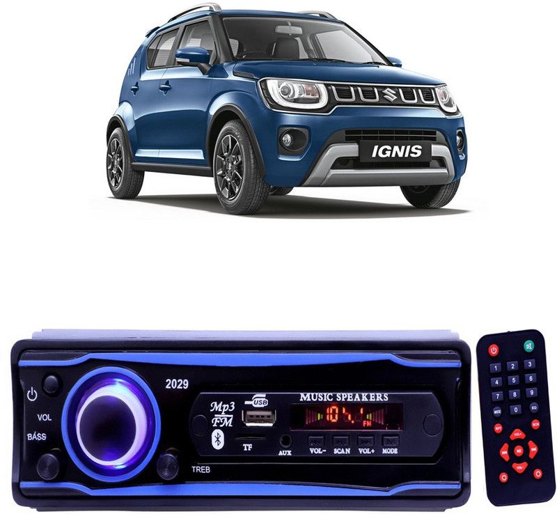 YUNEIK Blue 2029 USB/AUX/SD/BLUETOOTH/FM/MP3 BOOM MASTER STANDARD- Y 324 Car Stereo  (Single Din)