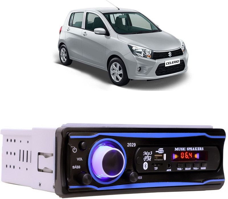 Bluedrum Blue Stereo-999 BLUETOOTH/USB/SD/AUX/FM/MP3 (BLUE & Black)-295 Car Stereo  (Single Din)