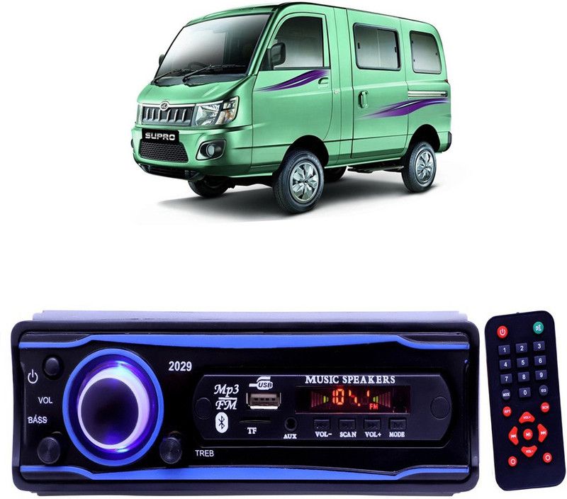 Purpleheart Blue 2029 USB/AUX/SD/BLUETOOTH/FM/MP3 BOOM MASTER STANDARD- P277 Car Stereo  (Single Din)