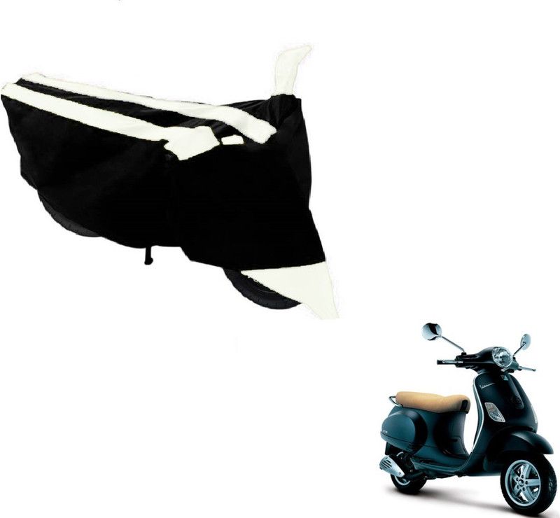 AUTYLE Two Wheeler Cover for Universal For Bike  (Vespa, Black, White)