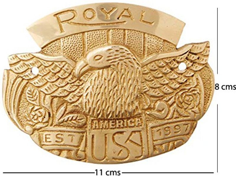 Road Emperor Emblem for Bike  (Gold)