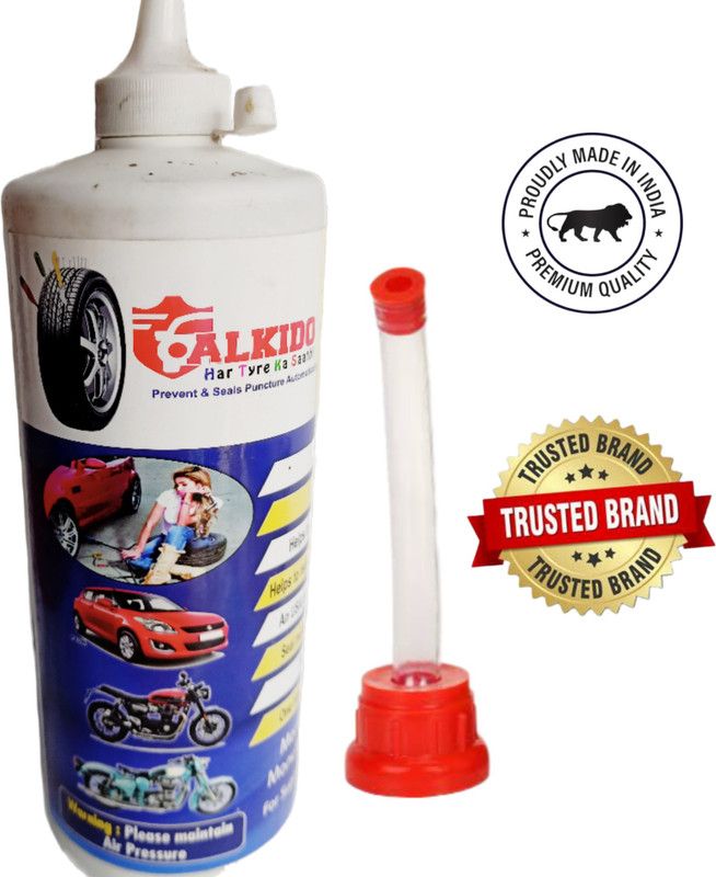 ALKIDO ANTI PUNCTURE SEALANT (1 LITER) Tubeless Tyre Puncture Repair Kit