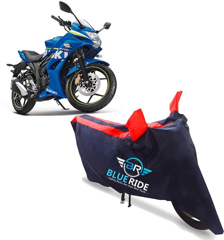 BLUERIDE Two Wheeler Cover for Suzuki  (Gixxer SF, Red)