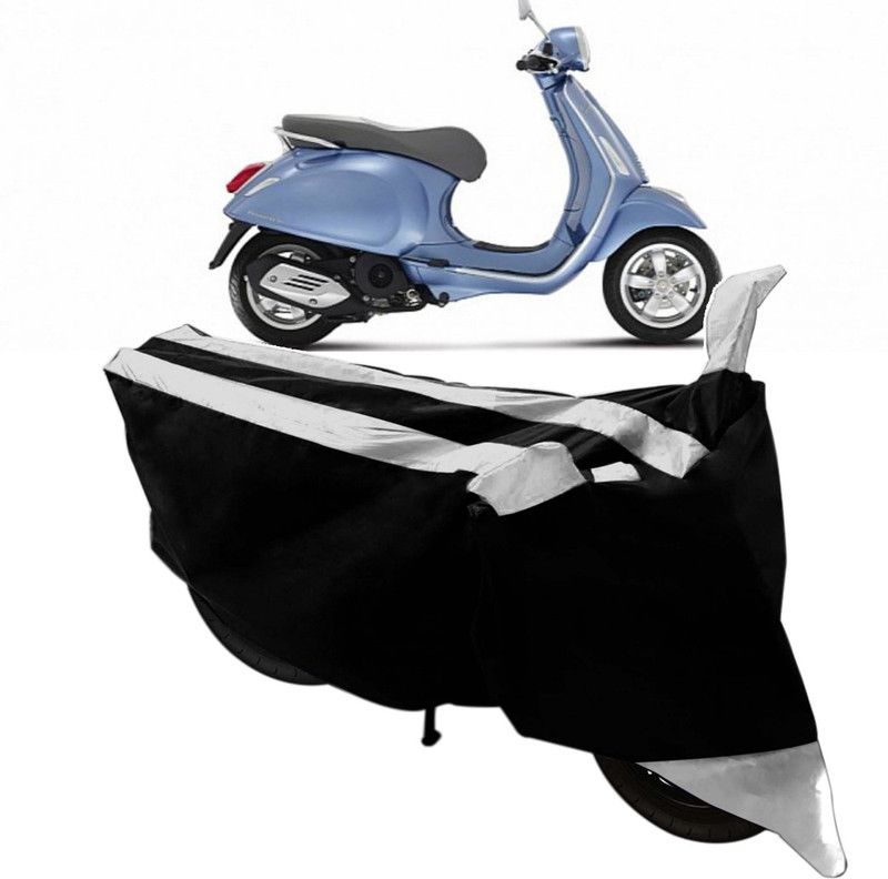 SHOOLIN Two Wheeler Cover for Universal For Bike  (Black, Silver)