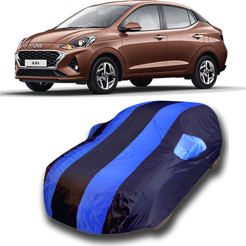 KUSHWAHA Car Cover For Hyundai Aura (With Mirror Pockets)  (Multicolor)