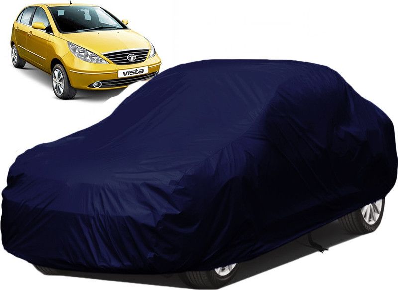 Kuchipudi Car Cover For Tata Vista (Without Mirror Pockets)  (Blue)