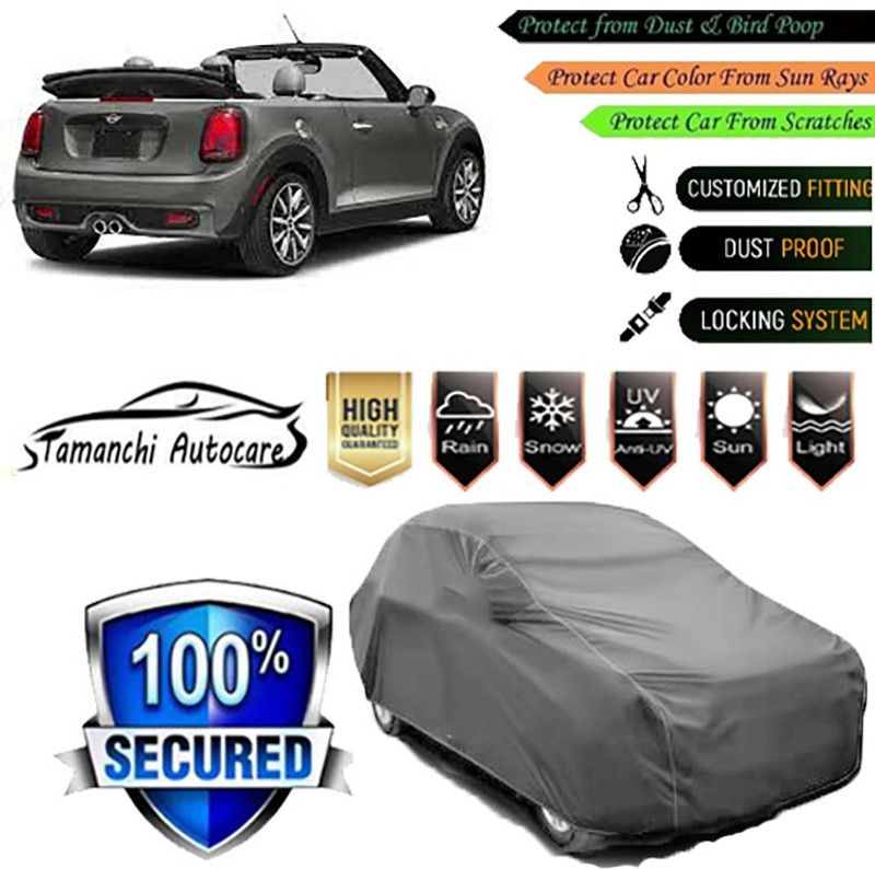 Tamanchi Autocare Car Cover For Mini Cooper  (Grey)