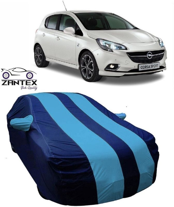ZANTEX Car Cover For Opel Corsa (With Mirror Pockets)  (Blue)