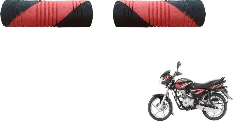 VHPQ BaDicovOTFIRedBlackFoamGripCover Handle Bar Grip For Bajaj Discover  (Pack of 2)