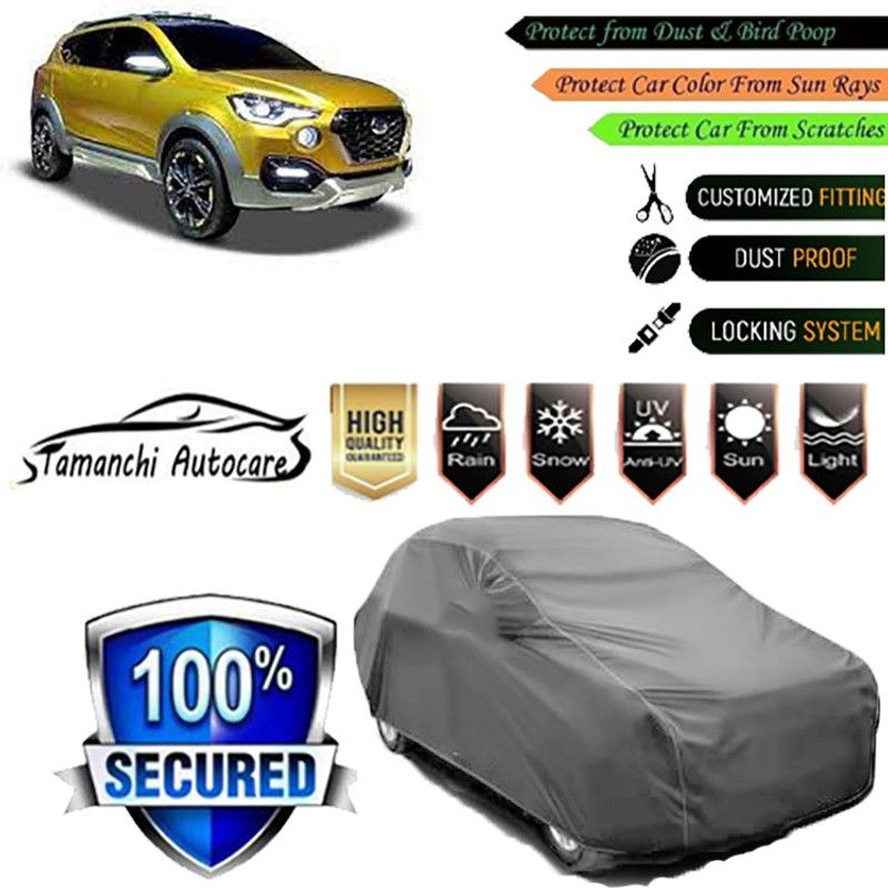 Tamanchi Autocare Car Cover For Datsun Go-Cross  (Grey)