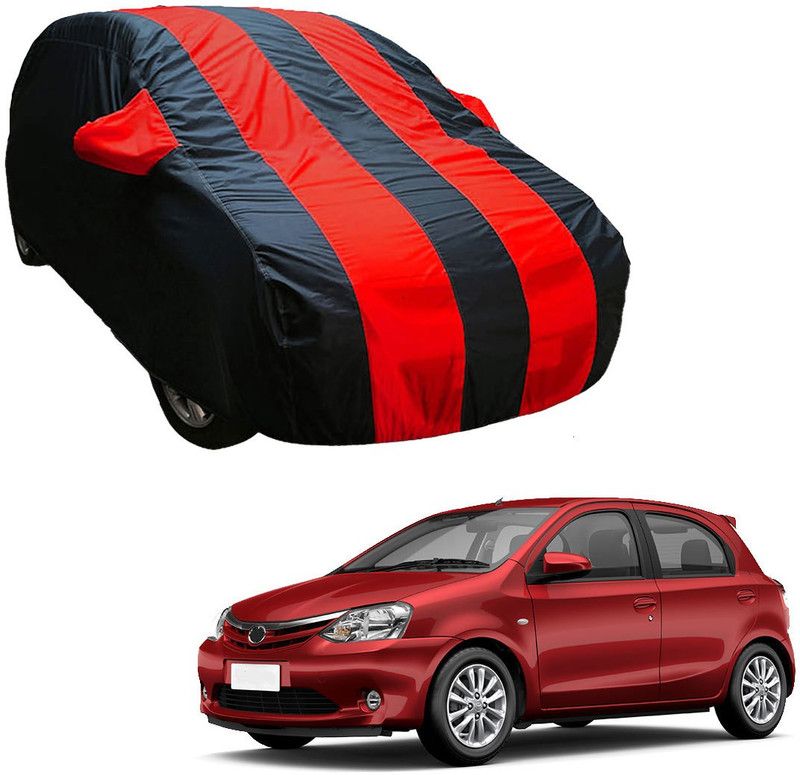 SS Zeeber Car Cover For Toyota Etios Liva V (With Mirror Pockets)  (Blue, Red)