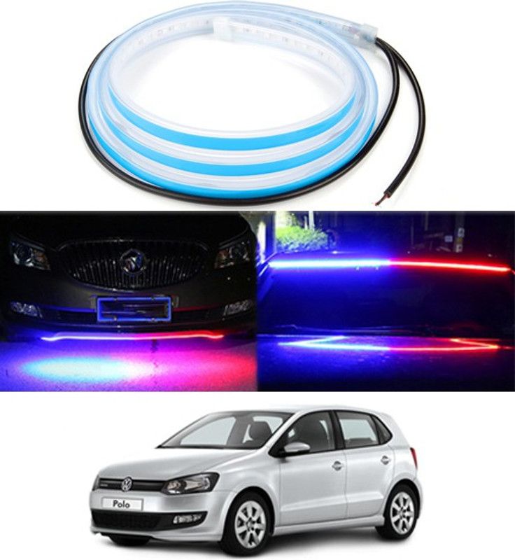RKPSP 120cm LED Strip Flexible Police Light Car Hood/Trunk/DashboardFor Polo Dash Light Car, Van LED for Volkswagen (12 V, 12 W)  (Polo, Pack of 1)
