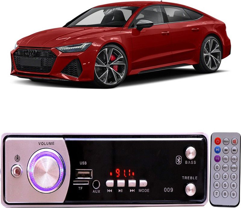 Genipap Silver009 BLUETOOTH/USB/SD/AUX/FM/MP3 Car Stereo ( Single Din) -25 Car Stereo  (Single Din)