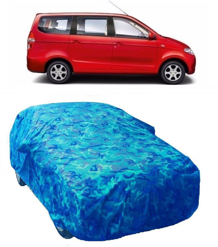 Gargi Traders Car Cover For Chevrolet Enjoy (With Mirror Pockets)  (Blue)