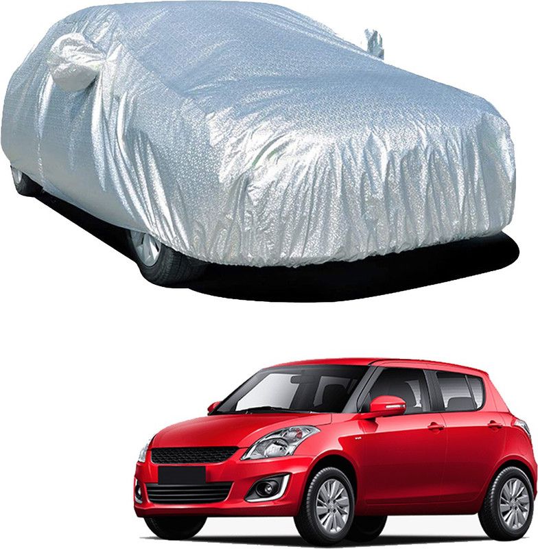 SS Zeeber Car Cover For Maruti Swift VXI (With Mirror Pockets)  (Silver)