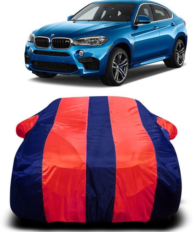 Ascension Car Cover For BMW New X6 (With Mirror Pockets)  (Red, Blue)