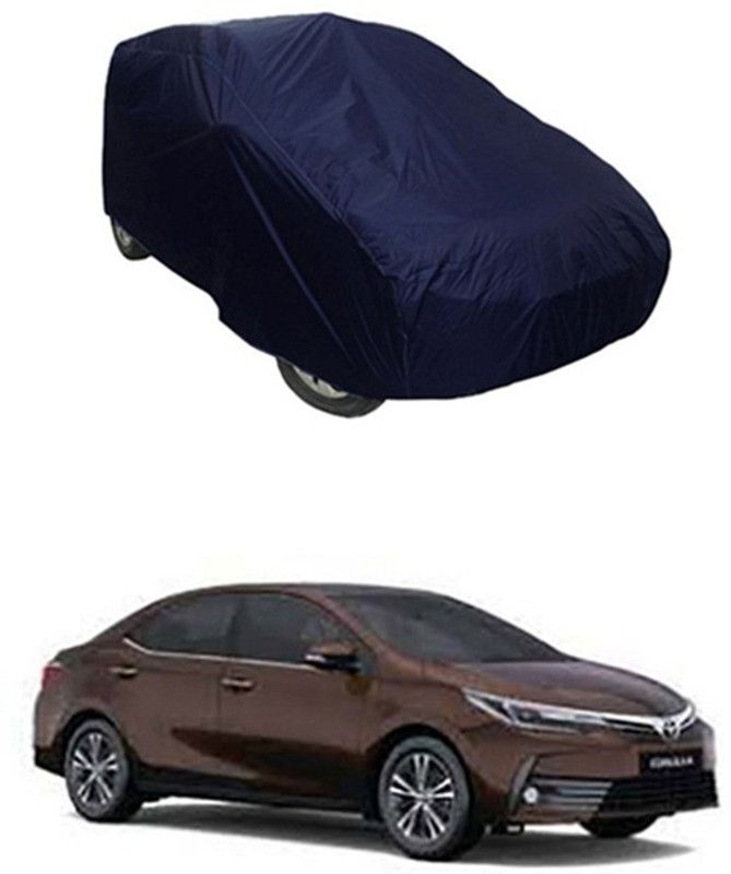 ENTIRELY ELITE Car Cover For Toyota Corolla (With Mirror Pockets)  (Blue)