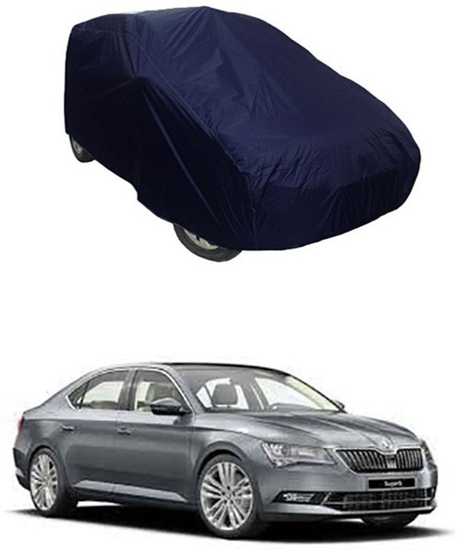 THE REAL ARV Car Cover For Skoda Superb (With Mirror Pockets)  (Blue)