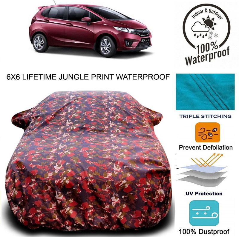 ENTIRELY ELITE Car Cover For Honda Jazz (With Mirror Pockets)  (Multicolor)