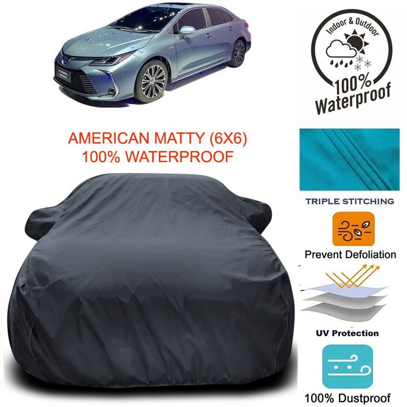 Dvis Car Cover For Toyota Corolla (With Mirror Pockets)  (Grey)