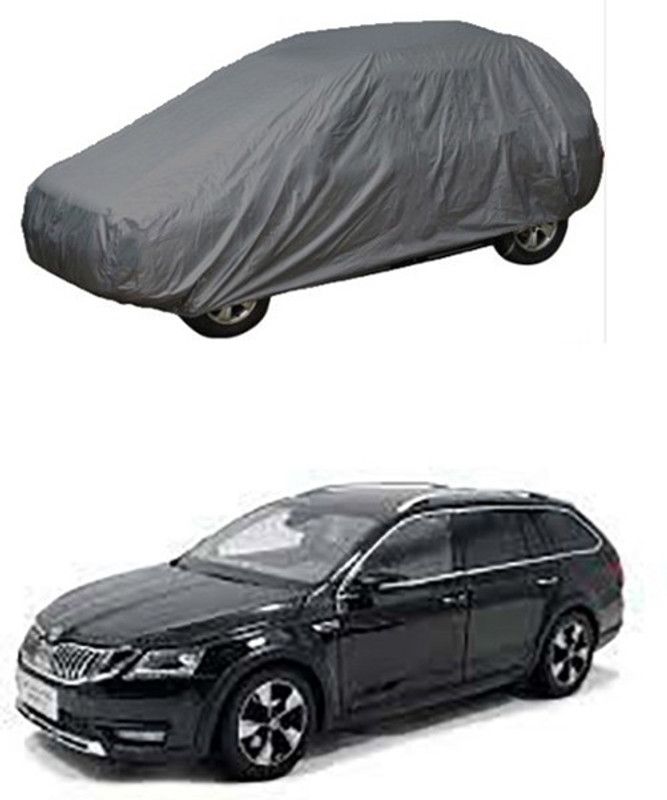 THE REAL ARV Car Cover For Skoda Octavia Combi (With Mirror Pockets)  (Grey)