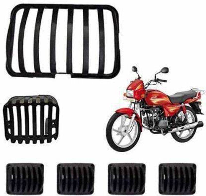 QZ DEVICE PZCOMBOSPLENDER6PCS00275 Bike Headlight Grill  (Black)