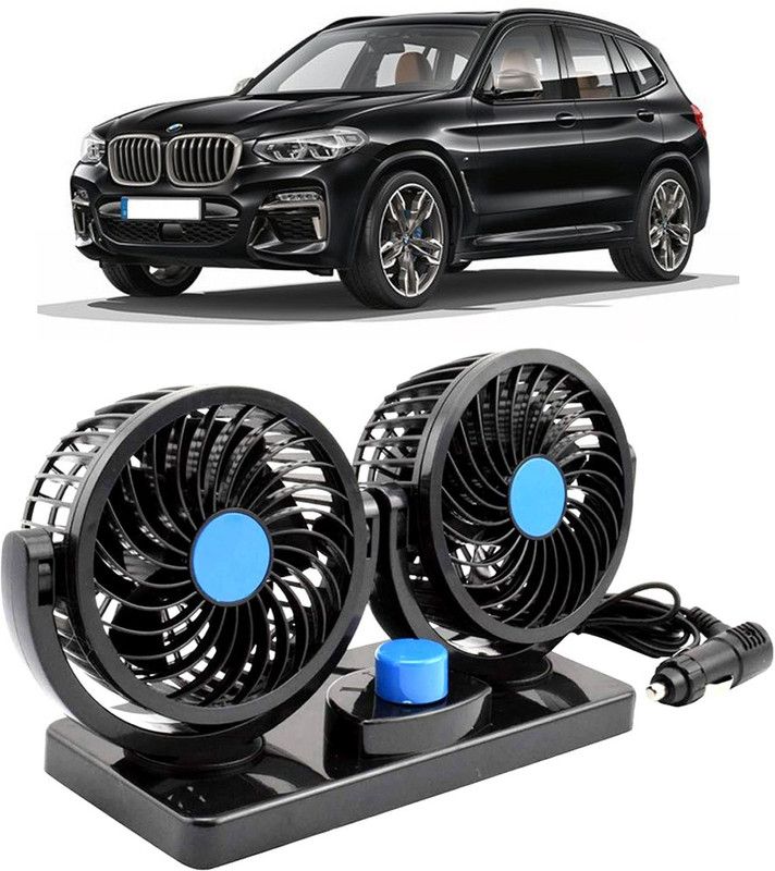 Amulite Car Fan 12V 360 Head 2 Speed Quiet Strong for All Auto Vehicles-Evl-599 Car Interior Fan  (12 V)