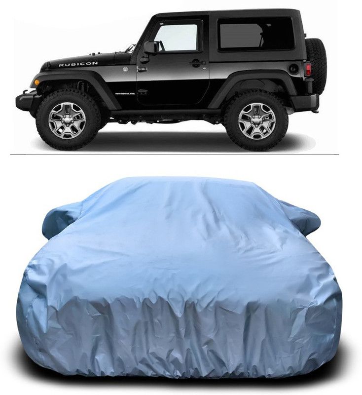 AUTOGARH Car Cover For Mahindra Thar Facelift (With Mirror Pockets)  (Silver)