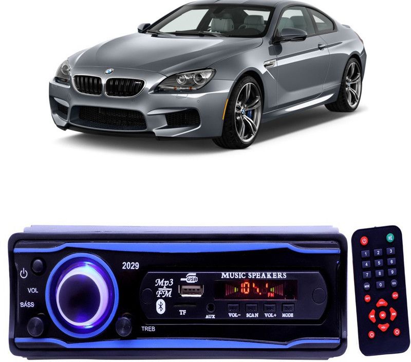 Purpleheart Blue 2029 USB/AUX/SD/BLUETOOTH/FM/MP3 BOOM MASTER STANDARD- P68 Car Stereo  (Single Din)