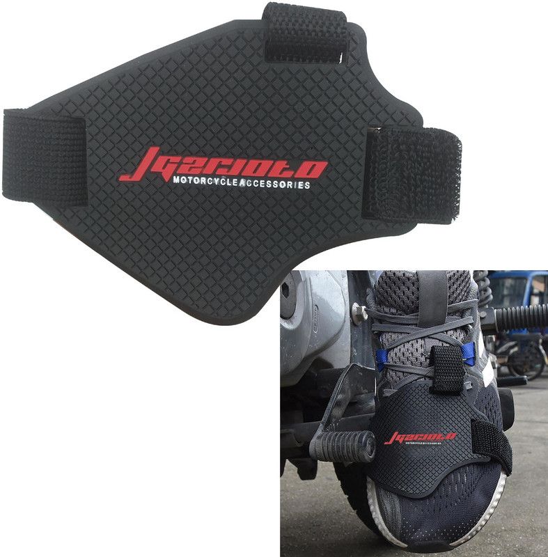 Znee Smart Motorcycle Shift Pad, Shoe Boot Cover Protector, Useful Motorcycle Gear Shifter Silicone Red, Black Boots Shoe Cover  (Free Pack of 1)