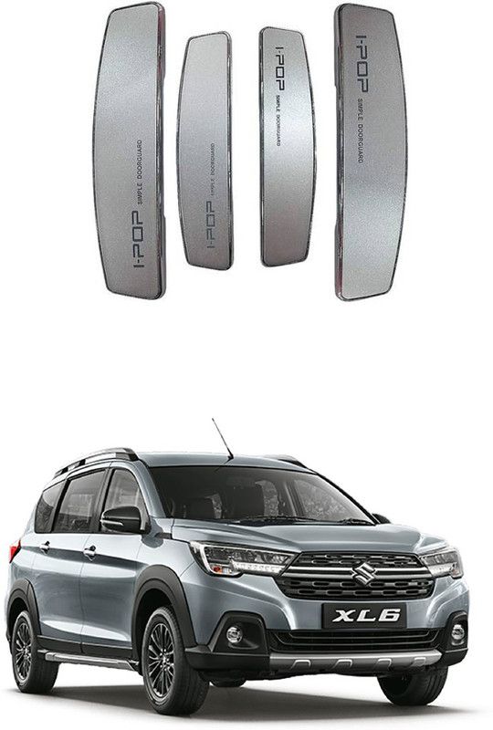Etradezone Plastic Car Door Guard  (Silver, Pack of Pack Of 4 For Maruti Suzuki XL 6, Maruti, Universal For Car)