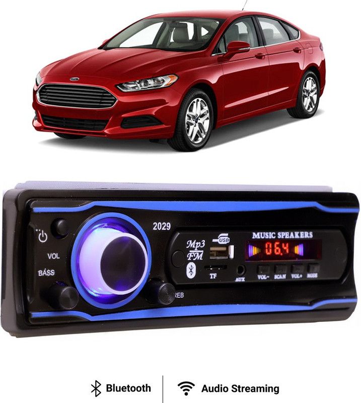 Purpleheart Blue Stereo-999 BLUETOOTH/USB/SD/AUX/FM/MP3 (BLUE & Black)P-137 Car Stereo  (Single Din)