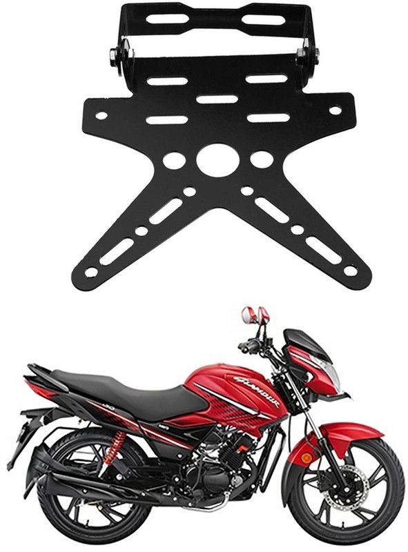 divis Bike License Number Plate Frame Holder Tail Tidy (Black) Bike Number Plate G-100 Bike Number Plate  (Aluminium 7 cm x 15 cm)