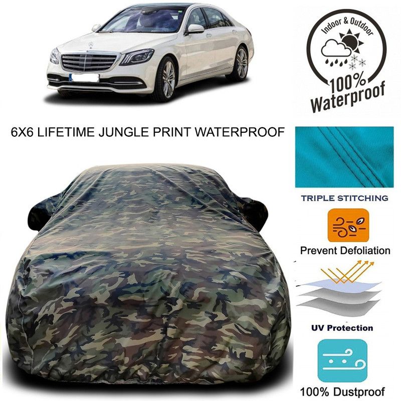 Dvis Car Cover For Mercedes Benz S 350 (With Mirror Pockets)  (Green)
