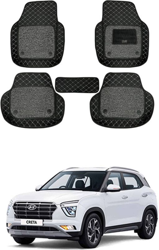RKPSP Leatherite 7D Mat For Hyundai Creta  (Black)