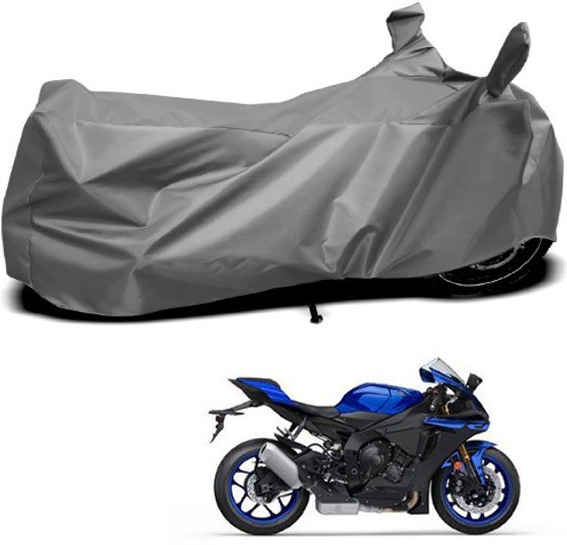 THE REAL ARV Waterproof Two Wheeler Cover for Yamaha  (YZF R1, Grey)