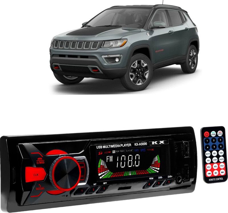 JBRIDERZ Boom Master A3000 with AUX/Bluetooth/USB/ MP3 JB-166 Car Stereo  (Single Din)