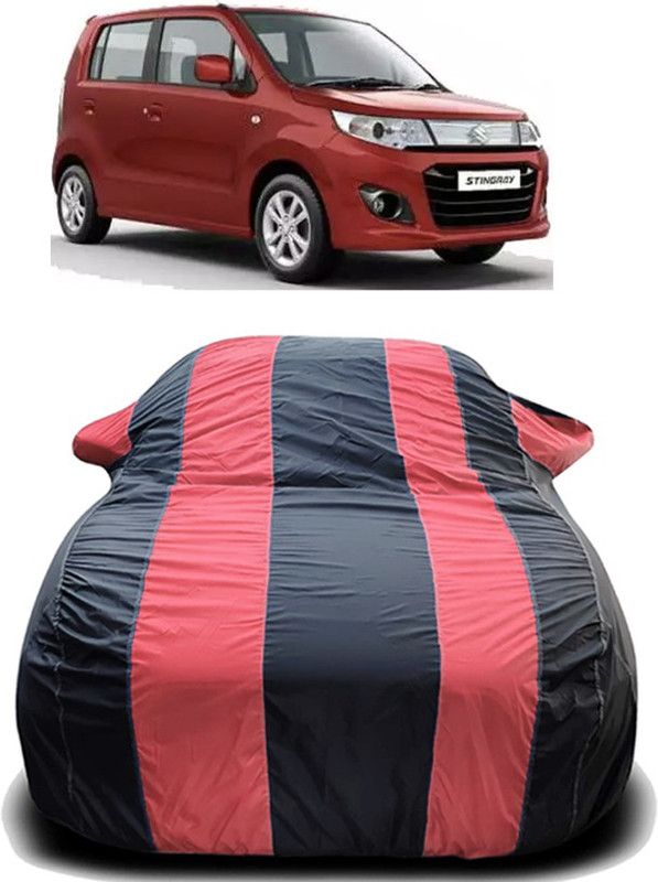 octavic Car Cover For Maruti Suzuki WagonR (With Mirror Pockets)  (Red)