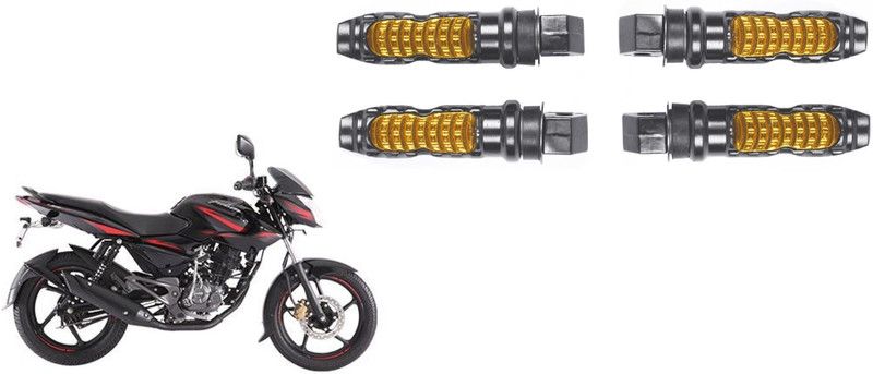AutoVHPR 4 Designer Stylish Yellow Foot Rest for Bajaj Pulsar 135 LS DTS-i Foot Rest  (Multicolor)