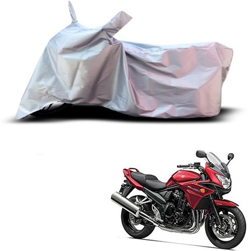 THE REAL ARV Waterproof Two Wheeler Cover for Suzuki  (Bandit, Silver)