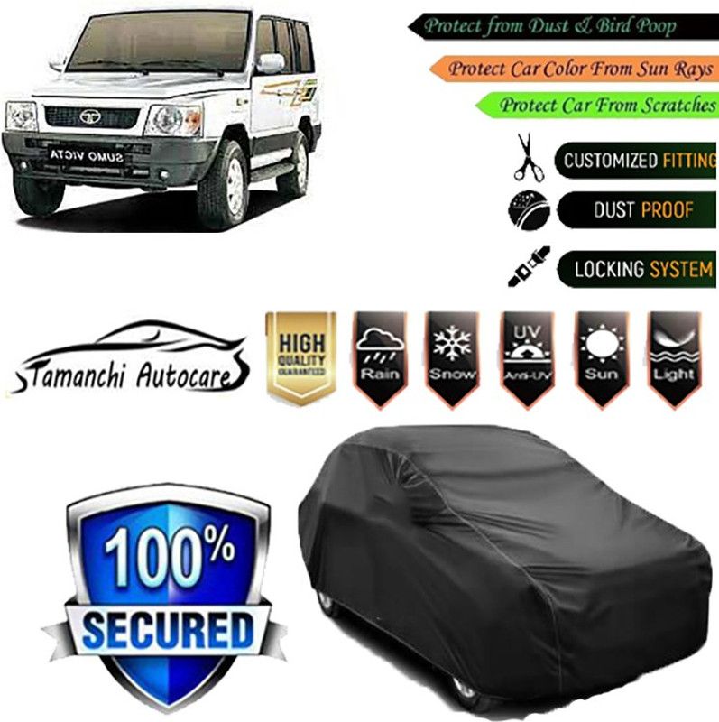Tamanchi Autocare Car Cover For Tata Sumo Victa  (Black)