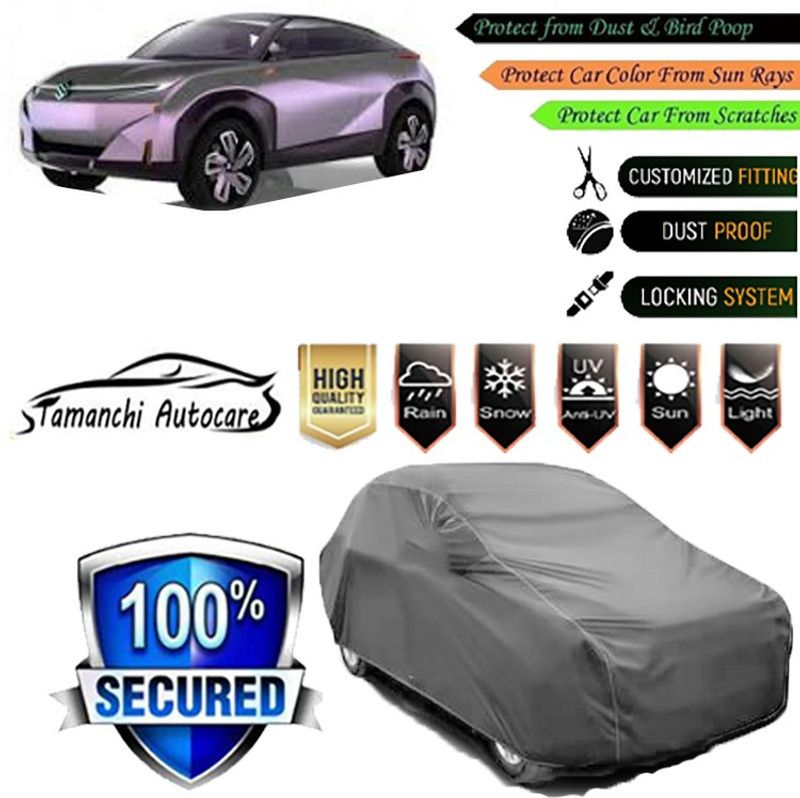 Tamanchi Autocare Car Cover For Maruti Universal For Car  (Grey)
